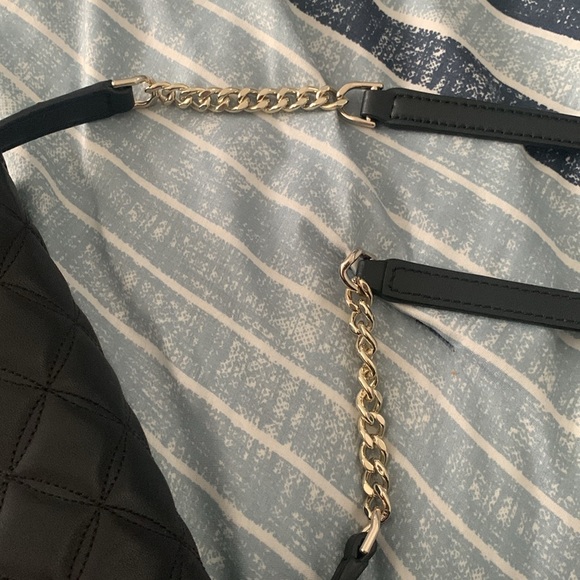 Kate Spade Black Crossbody Clutch Quilted Leather purse with removable strap - Picture 10 of 10